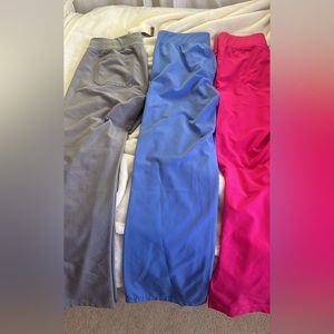 Scrub pants, size small, set of three (3)